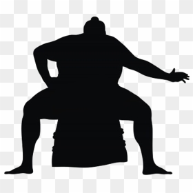 Sumo Silhouette Clipart , Png Download - Orchid Island, Nu Rock, Transparent Png - wrestling silhouette png