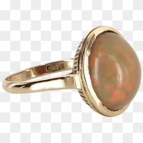 Natural Mexican Fire Opal Cocktail Ring Vintage - Pre-engagement Ring, HD Png Download - fire ring png