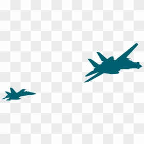 F14 Tomcat Silhouette, HD Png Download - planes png