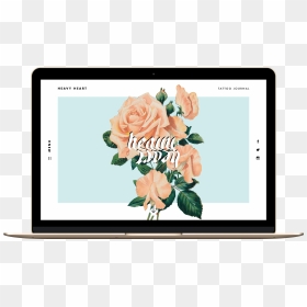 Heavy Heart Tattoo Journal - Garden Roses, HD Png Download - heart tattoo png