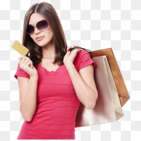 Thumb Image - Girl With Shopping Bag Png, Transparent Png - lady png