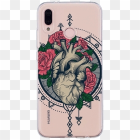 Heart Tattoo Phone Case"  Class= - Realistic Heart Tattoo, HD Png Download - heart tattoo png