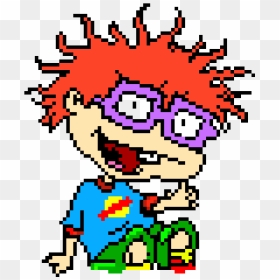 Chuckie Finster Pixel Art, HD Png Download - rugrats png