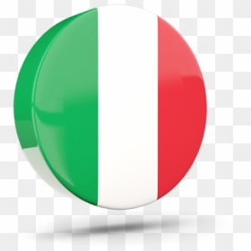 Glossy Round Icon 3d - Italy 3d Flag Png, Transparent Png - italy flag png