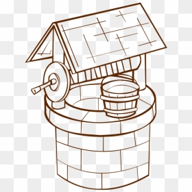 Rpg Map Symbols Wishing Well - Well Clipart Black And White, HD Png Download - storage png