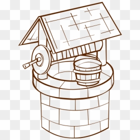 Rpg Map Symbols Wishing Well - Well Clipart Black And White, HD Png ...