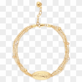 Yellow Elongated Ball Bracelet, Tricolor Gold - Body Jewelry, HD Png Download - ball and chain png