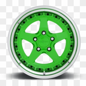 5 Lug Green W/ Polished Lip - Circle, HD Png Download - rim png