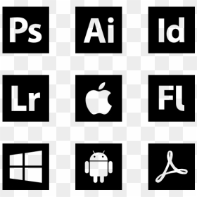Social Icons Png Square, Transparent Png - adobe icons png