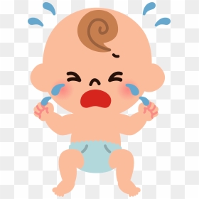 泣い て いる 赤ちゃん イラスト, HD Png Download - baby crying png