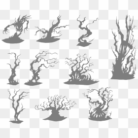 Drawing Tree Woody Plant - Swamp Trees Drawing, HD Png Download - swamp png