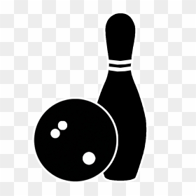 Transparent Bowling Clipart - Free Bowling Clipart Black And White, HD Png Download - bowling clipart png
