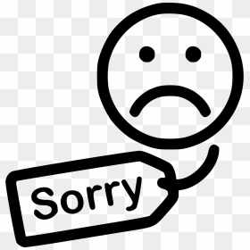 Apology Tag - Apology Icon, HD Png Download - sorry png