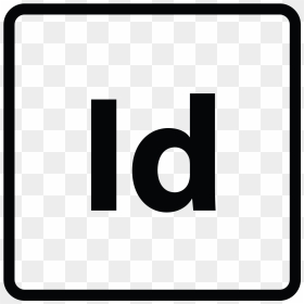 Adobe Indesign Icon - Adobe Indesign Logo Bw, HD Png Download - adobe icons png
