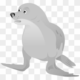 Sea Lion Walrus Baby Harp Seals Clip Art - Ocean Sea Lion Cartoon, HD Png Download - walrus png
