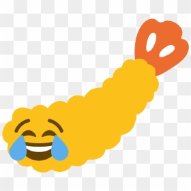 Shrimpjoy Discord Emoji - Flushed Shrimp, HD Png Download - joy emoji png