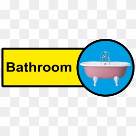 Clipart Bathroom Bathroom Safety - Dementia Friendly Bedroom Signs, HD Png Download - bathroom sign png