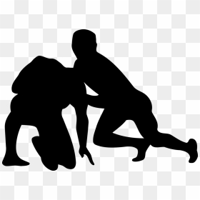 Wrestling Sticker, HD Png Download - wrestling silhouette png