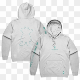 Outline Pullover Hoodie White - Ned Bayou, HD Png Download - white hoodie png