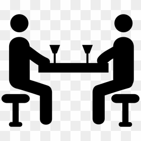 Two Friends Drinking - Friend Drink Icon, HD Png Download - drinking png