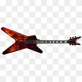 Usa Ml Airbrush Red Flames - Dean Dimebag Dimebonics Ml, HD Png Download - red flames png