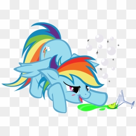 Sirponylancelot, Drink, Drunk, Rainbow Dash, Safe - Mlp Drunk Rainbow Dash, HD Png Download - drunk png