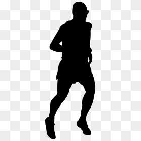Black Shadow Man Running, HD Png Download - man running png
