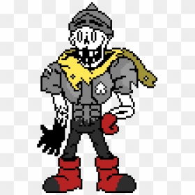 Undertale Au Fanon Wiki - Pixel Art, HD Png Download - papyrus png