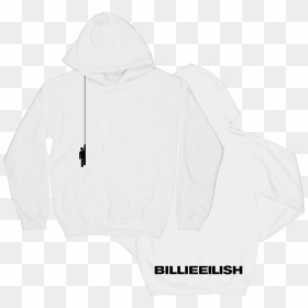 Billie Eilish White Hoodie , Png Download - Billie Eilish Green Hoodie, Transparent Png - white hoodie png