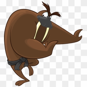 Image Restored Png Club - Tusk Walrus Club Penguin, Transparent Png - walrus png