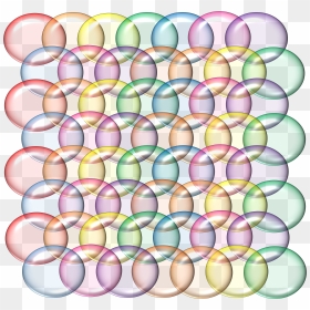 Rainbow Bubbles Translucent 3d Red - Circle, HD Png Download - rainbow circle png
