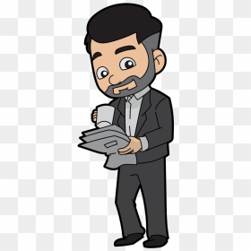 Cartoon Businessman Drinking Coffee - Person Drinking Coffee Cartoon, HD Png Download - drinking png