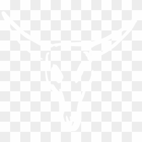 Transparent Cow Clipart Black And White - White Cow Skull Png, Png Download - white skull png