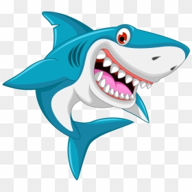 Kawaii Shark With Seal Clipart , Png Download - Drawing Cute Shark ...
