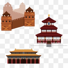 The Great Wall Of China Transparent - China Illustration Png, Png Download - castle wall png
