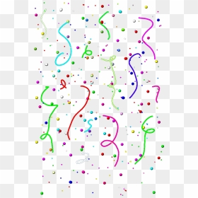 #confetti #falling #confettifalling #ribbons #dots - Illustration, HD Png Download - confetti falling png