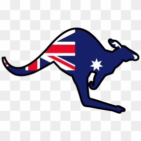 Australia Transparent Quality Images - Australian Flag Boxing Kangaroo, HD Png Download - australia flag png