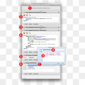 Mac Automator Notification Input, HD Png Download - notification png