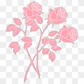 Roses Rose Pink Pastel Pastelpink Aesthetic Tumblr - Pink Aesthetic Transparent Background, HD Png Download - pastel flowers png