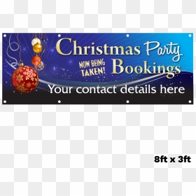 Personalised Christmas Party Bookings Banner"  Title="personalised - Eraclea Cioccolata, HD Png Download - party banner png