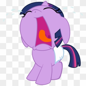 Mighty355, Baby, Baby Pony, Base, Crying, Cute, Diaper, - My Little Pony Twilight Baby, HD Png Download - baby crying png