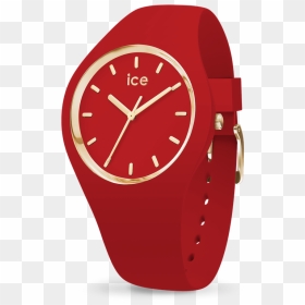 Ice-watch Ice Glam Red Rose Gold Watch - Montre Ice Watch Rouge, HD Png Download - gold watch png