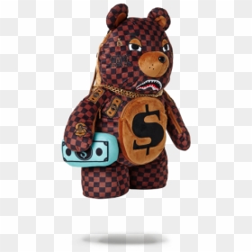 Sprayground Teddy Bear Backpack, HD Png Download - checkered png