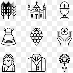 Religious Vector First Communion - First Communion Icon, HD Png Download - communion png