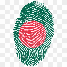 Bangladesh Flag Fingerprint, HD Png Download - finger print png