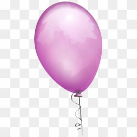 Pink Balloon Clip Arts - Balloon Clip Art, HD Png Download - balloon string png
