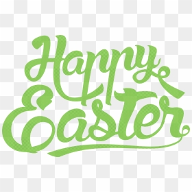 Happy Easter Text Png, Transparent Png - sunday png