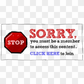 Transparent Sorry Png - Login Members Transparent, Png Download - sorry png