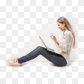 Sitting, HD Png Download - business people sitting png