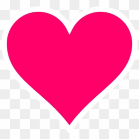 Hot Pink Floating Hearts Clipart - Pink Heart Clipart, HD Png Download - floating hearts png